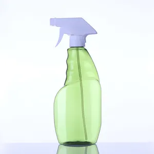 カスタム透明なプラスチック500ミリリットル毎日の清掃トリガースプレーポンプボトル