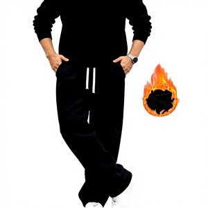 Pantalon polaire pour homme, chaud et décontracté, idéal pour l'hiver, jogging, sport, design personnalisé, vente en gros directe usine - Product Image 2