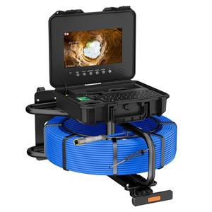 Caméra d'inspection de tuyau 10 "DVR 100M avec clavier Trolley Tige de traction <span class=keywords><strong>Endoscope</strong></span> de <span class=keywords><strong>canalisation</strong></span> d'égout 512HZ Compteur de compteur à nivellement automatique - Product Image 6