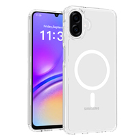 Pour Samsung Galaxy A07 étui transparent magnétique, anti-rayures mince TPU + PC 2 en 1 antichoc couverture de téléphone portable pour Samsung Galaxy A07