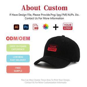 Custom Own logo Cap Adjustable Corduroy Hat With Brand a <b>Frame</b> <b>Embroidery</b> European Corduroy 6 Panels Baseball Cap - Product Image 2