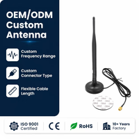 Antenne de communication MIMO omnidirectionnelle verticale en ABS 700-2700 MHz 2G 3G 4G 12dBi à gain élevé, amplificateur de signal personnalisable
