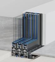 Puertas Corredizas de Vidrio Anodizado Negro de Primera Marca con Cerradura de Seguridad para Patio y Jardín
