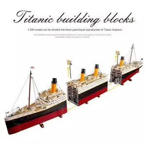 Tương Thích Lớn Titanic Tàu Mô Hình Xây Dựng Khối Điện Tử Hiện Đại Đồ Chơi Cho Bé Trai Lâu Đài Bộ Có Sẵn Cho - Product Image 2