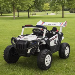 Vente flash Jouet pour enfants Véhicule tout-terrain Voiture électrique pour enfants 12V avec télécommande parentale Batterie Voiture de police à monter pour enfants - Product Image 3