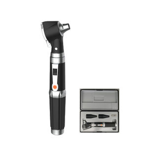 Otoscopio Portátil Veterinario, Instrumento de Examen ORL, Endoscopio con Iluminación de Fibra Óptica, Puntas de Oído Metálicas Incluidas - Product Image 2