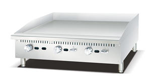 Nueva Plancha de Gas para Mostrador de 48 Pulgadas, Placa Plana de Acero Inoxidable de 18 mm, <span class=keywords><strong>Teppanyaki</strong></span> LPG/NG, 4 Quemadores, Parrilla para Hamburguesas, Equipo de Catering - Product Image 4