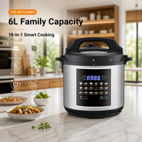 Cuisinière électrique multifonctionnelle 18-en-1 de 6,0 litres pour la maison, petits appareils électroménagers de cuisine