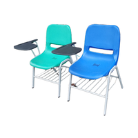 Chaise pliante mobile en plastique conçue sur mesure de haute qualité pour la formation et l'étude de style moderne