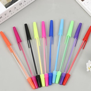 Set di 10 Penne a Sfera Multicolore all'Ingrosso, Punta Media 1.0mm, Inchiostro Multicolore, Set di Penne in Plastica per Cancelleria Scolastica - Product Image 3