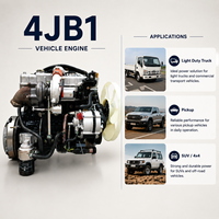 Moteur diesel ISUZU 4JB1 4JB1T 57kW 68kW 3600 tr/min 4 cylindres, démarrage électrique, aspiration naturelle/à turbo, pour pick-up, SUV, camionnette légère