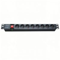Unité de distribution d'alimentation intelligente universelle sur rack, personnalisée en usine, 10A 16A 20A, C13 C19 PDU pour armoire de serveur