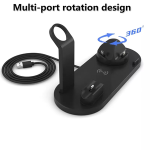 Support de chargeur sans fil magnétique pliable 15W, station de charge rapide pour iPhone, AirPods, montre, support de bureau - Product Image 6