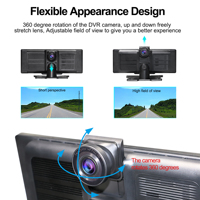 Écran tactile de navigation automobile portable intelligent sans fil Android Auto de 10,26 pouces, Carplay, moniteur de voiture