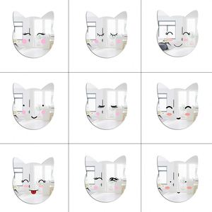 3D <b>Mirror</b> Wall Stickers for Kids Rooms Cat <b>Acrylic</b> Art Wall Decals DIY Home Decor Bedroom Bathroom Decorative <b>Mirror</b> - Product Image 5
