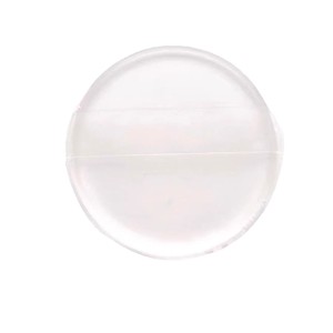 Éponge à maquillage ronde transparente en silicone 5,5 cm, douce, pour l'application du fond de teint, du correcteur et du blush - Product Image 5