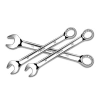 Llave Combinada Elíptica de Acero CRV de 7-22 mm, Llave Métrica Completamente Pulida para Reparaciones Industriales