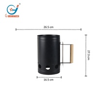 Allume-charbon portable en métal pour barbecue