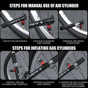 <span class=keywords><strong>Pompe</strong></span> à vélo miniature BAIMEI Mini <span class=keywords><strong>CO2</strong></span>, <span class=keywords><strong>pompe</strong></span> portable pour <span class=keywords><strong>VTT</strong></span> et vélo de route, gonfleur de vélo, valve Presta et Schrader, tuyau de <span class=keywords><strong>pompe</strong></span> - Product Image 6