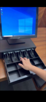 POS-система WUXIN с двумя экранами, термопринтером 58 мм, 4 ГБ ОЗУ, Wi-Fi и Bluetooth, кассовый аппарат для бизнеса