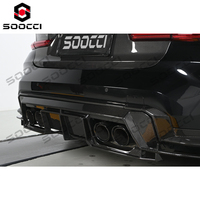 Diffuseur de pare-chocs arrière en fibre de carbone sèche, kit carrosserie style PSM, diffuseur inférieur de pare-chocs arrière pour BMW G80 G81 M3 G82 G83 M4 2021-2029