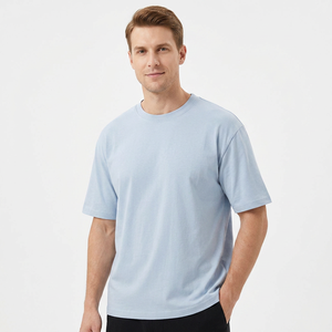 Men's <b>Lime</b> <b>Green</b> Short Sleeve O-Neck T-<b>Shirt</b> 100% Cotton Jersey Casual Solid Color Oversized Breathable 220g - Product Image 5