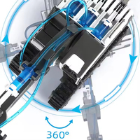 Jouets de construction de véhicules d'ingénierie : Excavatrice, Camion hydraulique, Bras robotique - Kits scientifiques STEM à monter soi-même