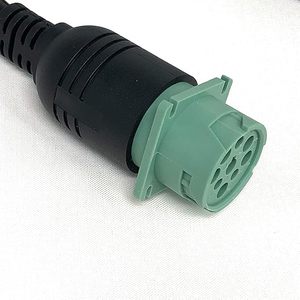 Cable Adaptador de Escáner de Diagnóstico para Camiones OBD2 de 1M/3FT, Conectores Automáticos de 9 a 16 Pines, J1962-J1939, Motor Diésel Cummins (Macho) - Product Image 5