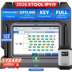 欧盟仓库 XTOOL IP919 多品牌 Obd2 扫描仪诊断工具 汽车双向控制 全钥匙丢失编程机 - Product Image 1