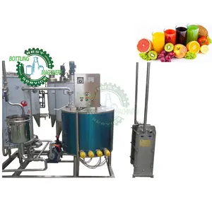 4000L/H 4ton/h impianto completo di miscelazione del succo aromatizzato litchi per bevande miste con sterilizzatore UHT