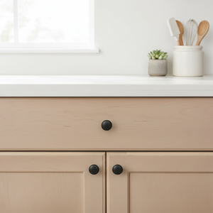 Matt <strong>Black</strong> Zamak Cabinet <strong>Knob</strong> Durable Antirust Modern Design Easy Installation for <strong>Drawer</strong> Cabinets Bedroom Kitchen Bathroom Use - Product Image 5