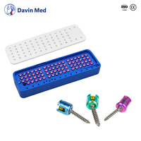 Davin Med Ensemble d'instruments à vis pédiculaires vétérinaires pour petits animaux Instruments chirurgicaux orthopédiques vétérinaires orthopédiques