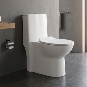Siphonic One Piece Ceramic Toilet Dual Flush 250mm 300mm S <b>Trap</b> Elongated WC For Saudi South America - Product Image 2