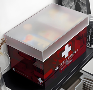 Bán Buôn Kích Thước Tùy Chỉnh Logo Bệnh Viện Hiệp Hội Trung Tâm Khẩn Cấp Chăm Sóc Sức Khỏe Tủ Thuốc Ngực Acrylic Kit Viện Trợ Đầu Tiên Hộp - Product Image 6