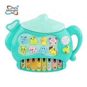 Teclado Electrónico de Piano para Niños con Forma de Tetera de Animales, Funciona con Pilas - Product Image 1
