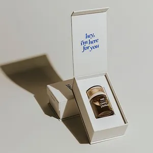 Custom Logo Luxury Rigid Cardboard Honey Packaging Paper Magnetic Gift Box With Insert