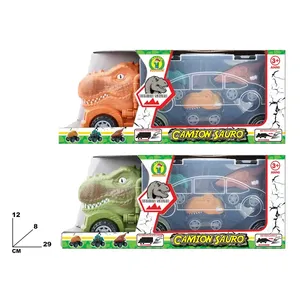 Camión Dinosaurio Sauro 29x12x8 cm con Remolque Retráctil para Niños de 3+ Años - Product Image 1