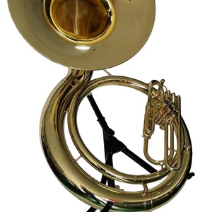 Sousaphone en <span class=keywords><strong>cuivre</strong></span> massif, <span class=keywords><strong>tuba</strong></span> basse à 3 pistons, pour fanfare de marche, cloche orientée vers l'avant, instrument en <span class=keywords><strong>cuivre</strong></span> portable, durable - Product Image 4