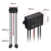 Module de chargeur rapide USB 4 ports 8-32V, étanche IP65, 36W*2+30W*2, QC PD, pour voiture, moto, camping-car, bateau, module de chargeur abaisseur de tension DC-DC