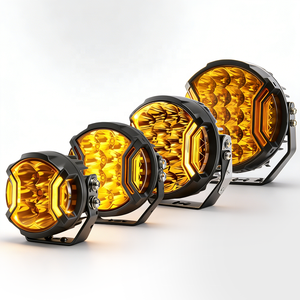 Feux de route Foco LED ronds 3 <span class=keywords><strong>7</strong></span> 9 5 pouces super puissants, lumière auxiliaire tout-terrain avec éclairage latéral pour 4x4 pick-up - Product Image 1