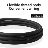 Câble audio multicanal 12 canaux XLR 3 broches mâle à femelle Câble serpent Câble de microphone OFC en PVC noir