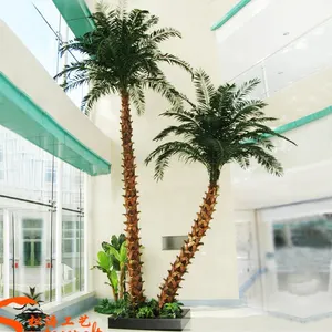 For indoor decor large plastic trees fake artificial palm tree for sale