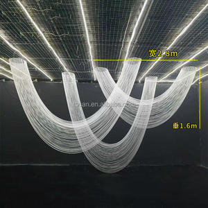 Toile de fond de scène de luxe <span class=keywords><strong>mariage</strong></span> Banquet Hall <span class=keywords><strong>plafond</strong></span> perles suspendues rideau drapé vague ronde arc forme décoration de <span class=keywords><strong>plafond</strong></span> - Product Image 5