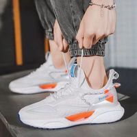Zapatillas Deportivas para Hombre, Zapatillas para Correr, con Cordones, Parte Superior de Malla, Ligeras, a la Moda