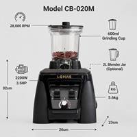 Lohas 2-in-1 Blender Elektrische Hoge Snelheid Multifunctionele Keukenapparaat Smoothie Sap Molen Voedselverwerker Cafe