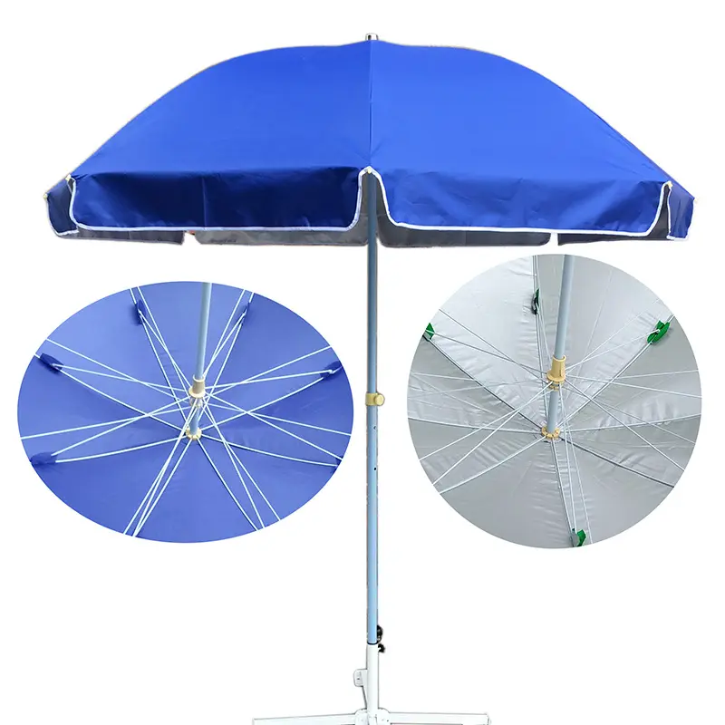 중국 공급자 강철 광고 선전용 큰 우산 양산 싼 시장 상업적인 바닷가 우산