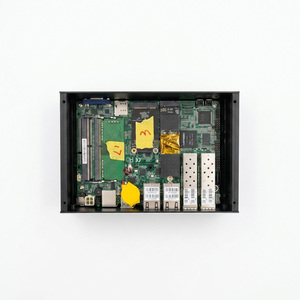 Mini PC Firewall con 4x SFP+ y 4x LAN 2.5G, CPU Intel C3758, Router con 2 Ranuras DDR4, Dispositivo Firewall PfSense OPNsense, <span class=keywords><strong>Servidor</strong></span> - Product Image 6
