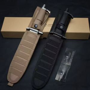 ER AMF DIY OEM Customized 9Cr18Mov Steel Multi-Functional Knife Kydex Sheath Rubber Handle Portable Belt <b>Clip</b> Camping 1 Year - Product Image 4