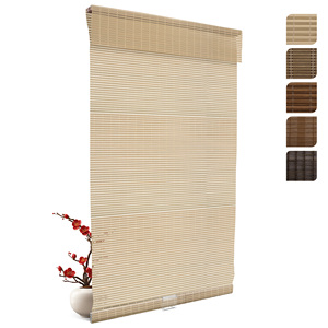 Persianas enrollables <span class=keywords><strong>de</strong></span> bambú manuales plegables respetuosas con el medio ambiente para salas <span class=keywords><strong>de</strong></span> estar - Product Image 1