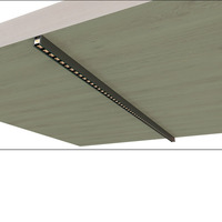 Mini profil LED moderne ultra-mince pour l'installation d'éclairage linéaire encastré et en saillie pour armoires et cuisines